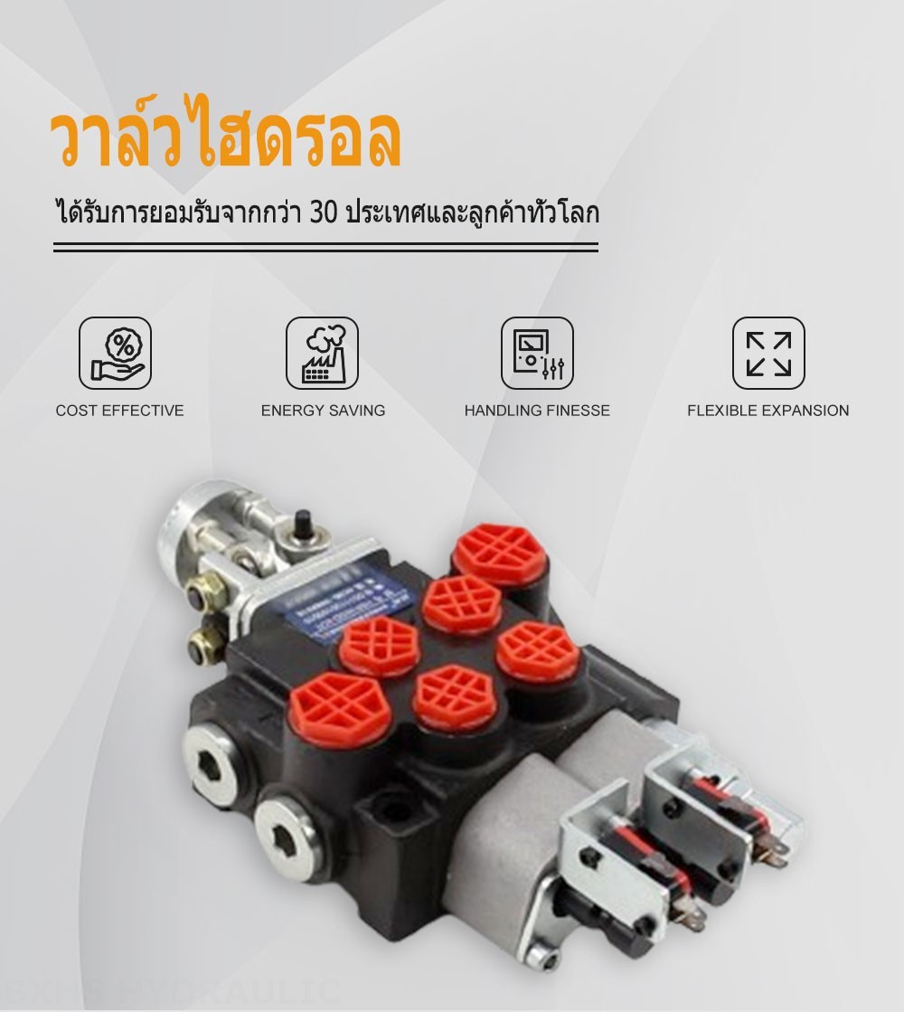 P40 Micro Switch จอยสติก 2 สปูล วาล์วทิศทางโมโนบล็อก